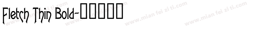 Fletch Thin Bold字体转换